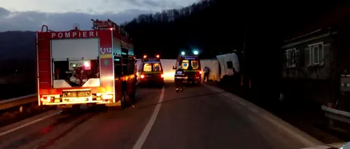 Accident cu doi morți și patru răniți în Cluj: a intrat pe contrasens și a fost spulberat de un tir