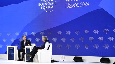 VIDEO | Antony Blinken recomandă Israelului, de la Davos, să accepte perspectiva creării unui stat palestinian