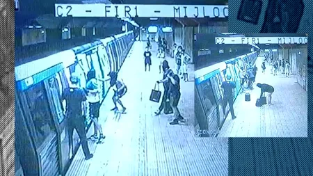 VIDEO EXCLUSIV | Așa se vandalizează un metrou în București. Mai mulți tineri, filmați în timp ce vopsesc un vagon CAF pe Magistrala Pipera – Berceni