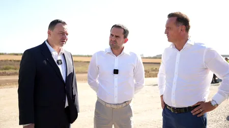 Ministrul Transporturilor, Ciprian Șerban, VIZITĂ pe șantierul de pe Lotul 1 al Autostrăzii 0 Nord. Care este stadiul fizic al lucrărilor