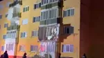 Explozie puternică într-un bloc din Bihor. Un balcon s-a prăbușit în urma deflagrației. O femeie, grav rănită. 30 de locatari evacuați
