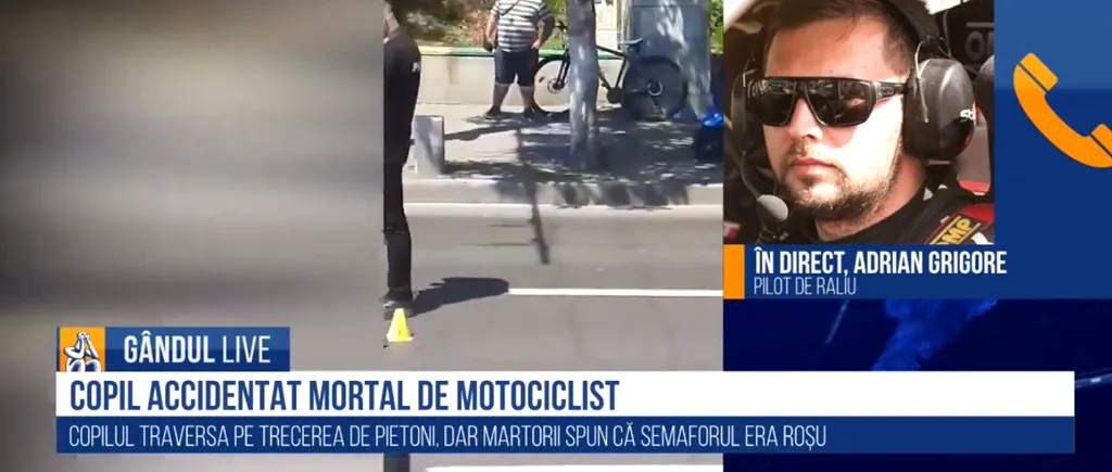 GÂNDUL LIVE. Adrian Grigore, pilot de raliu, despre cazul motociclistului care a accidentat mortal un copil în Capitală: „Situația este mult mai greu de gestionat pe două roți” / „Asigurați-vă temeinic la traversare!”