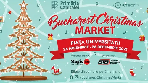 Târgul de Crăciun Bucureşti se deschide în 26 noiembrie, în Piaţa Universităţii, pe baza certificatului verde