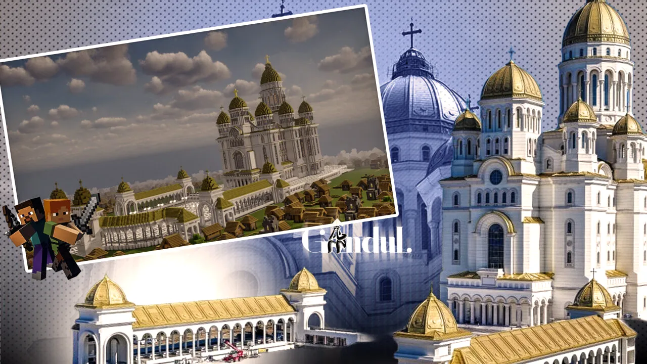 Catedrala Națională a ajuns în universul jocului Minecraft, unul dintre cele mai populare jocuri video din istorie. Ce a spus Biserica