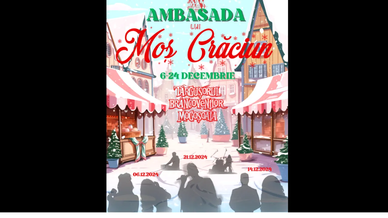 (P) Ambasada lui Moș CRĂCIUN se mută în parcul MOGOȘOAIA, în perioada 6-24 DECEMBRIE