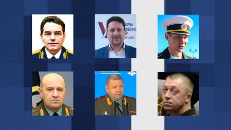 Oficialii ruși de rang înalt, decedați în condiții suspecte de la începerea războiului din Ucraina