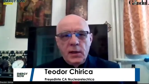 ENERGY NOW. Teodor Minodor Chirica, președinte CA Nuclearelectrica: Energia nucleară produce electricitate fără emisii sau cu emisii foarte reduse