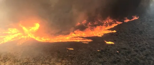VIDEO | Fenomen rar. O „tornadă de foc” a fost surprinsă în timpul unui incendiu de vegetație din Los Angeles