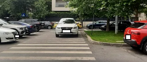 Bulevardul Primăverii din București, zona unde autoritatea statului nu mai  funcționează. Trecerile de pietoni și carosabilul, blocate de zeci de mașini