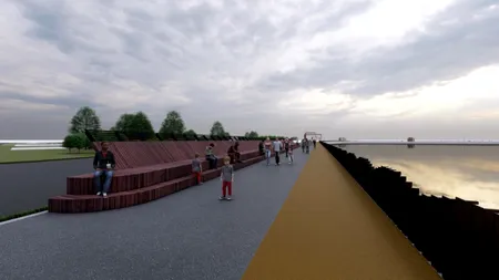 Cum va arăta digul Lacului Morii după ce va fi refăcut. Lucrările au început de miercuri | GALERIE FOTO