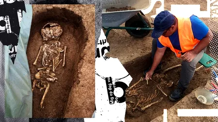 Descoperire istorică pe șantier. Secretele celor 30 de morminte de pe drumul expres Craiova-Piteşti (REPORTAJ)