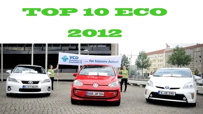 TOP 10: Cele mai ecologice mașini din Europa în 2012 