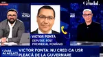 Ponta: Bolojan va rămâne în istorie ca un om capturat de o grupare teroristă, USR