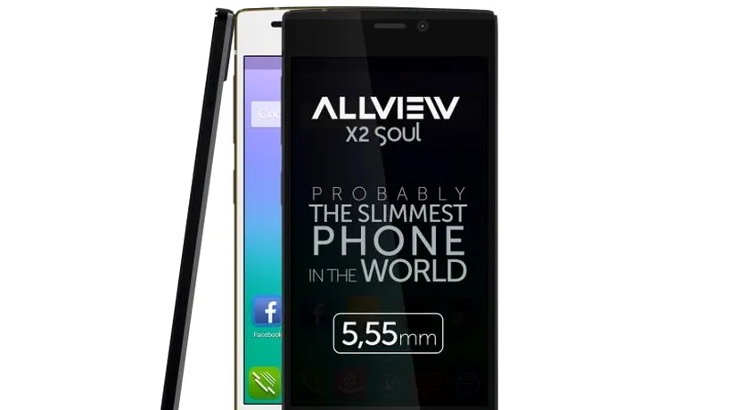 Allview a lansat X2 Soul, un smartphone cu o grosime de doar 5,55 mm