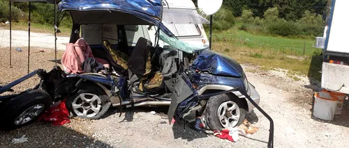Accident teribil în Mureș: Trei morți, între care și un copil, după impactul frontal dintre un autoturism și un TIR