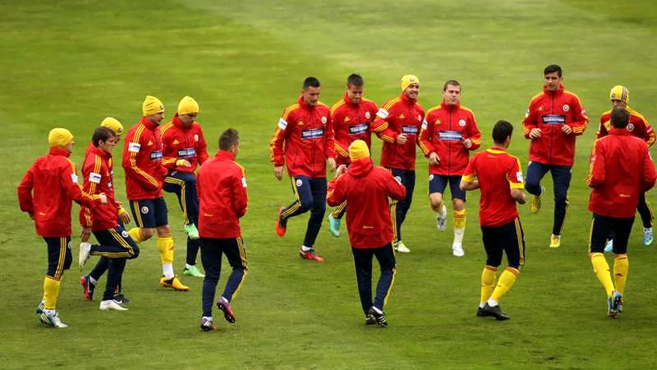 UNGARIA - ROMÂNIA, în direct la TVR și pe internet. Antrenament pe ploaie pentru tricolori