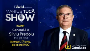 Marius Tucă Show începe miercuri, 17 iunie, de la ora 19.00, live pe Gândul. Invitat: Gen. (R) Silviu Predoiu