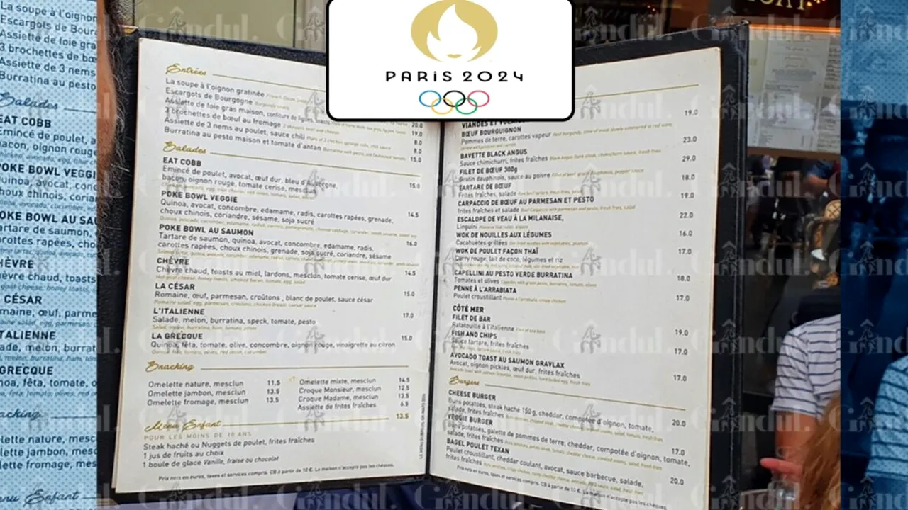 Cât costă să mănânci o OMLETĂ într-un restaurant din Paris, pe durata Jocurilor Olimpice