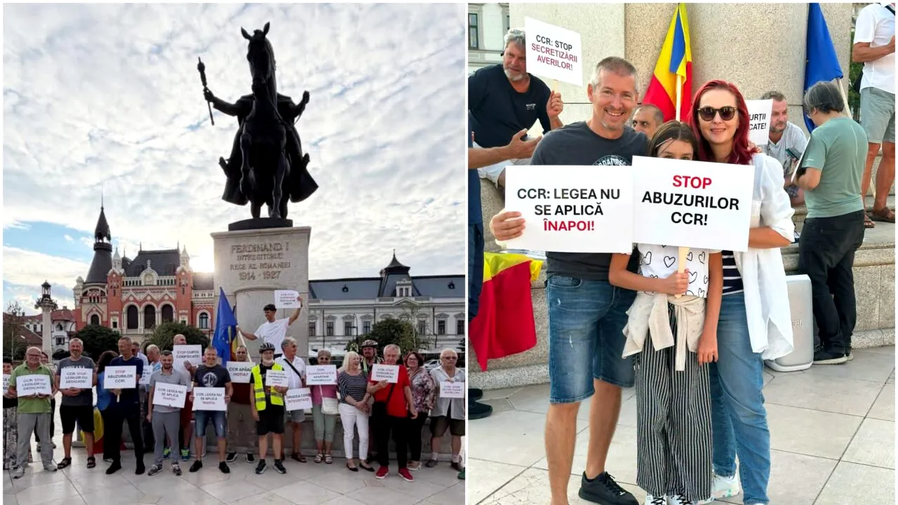 La Oradea întreaga organizație USR s-a mobilizat pentru Dominic Fritz, sub forma unui protest “spontan”
