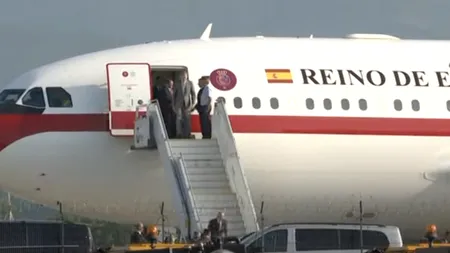 Regele Spaniei, Felipe al VI-lea, a aterizat la Sibiu. Întâlnirea cu Nicușor Dan, marți