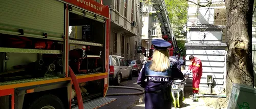 Un incendiu a izbucnit în Sectorul 1 al Capitalei. Bărbatul care locuia în apartament a fost imobilizat de polițiști (FOTO-VIDEO)