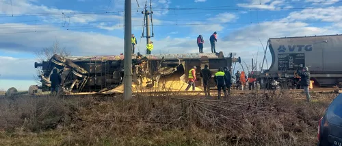 Circulaţie feroviară ÎNCHISĂ în continuare între Craiova şi Caracal, după ce 11 vagoane cu cereale au deraiat