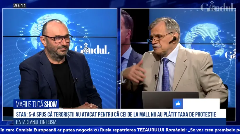 POLL Marius Tucă Show: „Cine credeți că se află în spatele atacului terorist de la mall-ul din Moscova?”. Care au fost variantele de răspuns