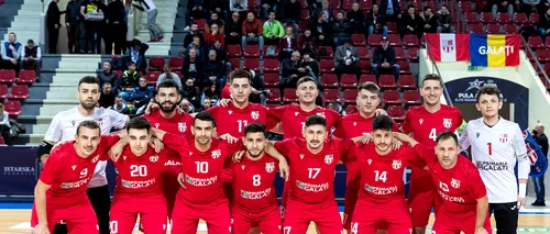 United Galați, campioana României la futsal, spectacol cu titrata FC Barcelona! United Galați a marcat de două ori