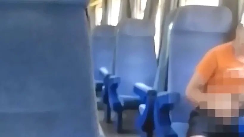 VIDEO - Tânăr, filmat în timp ce se masturba în tren, pe ruta Dej - Cluj-Napoca