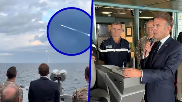 Emmanuel Macron, martor la primul test al rachetei balistice M51.3 de pe un submarin nuclear: „Pentru a fi liber, trebuie să fii temut”
