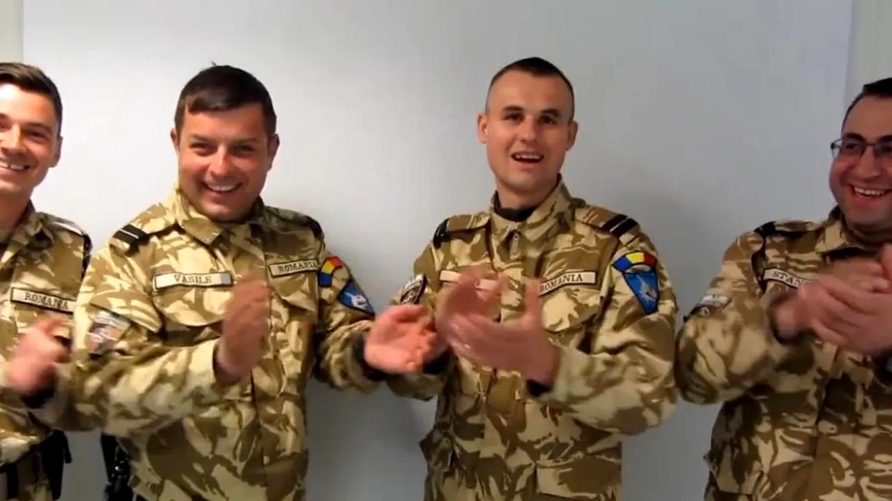 Militarii români, mesaj de Dragobete din Afganistan pe melodia 