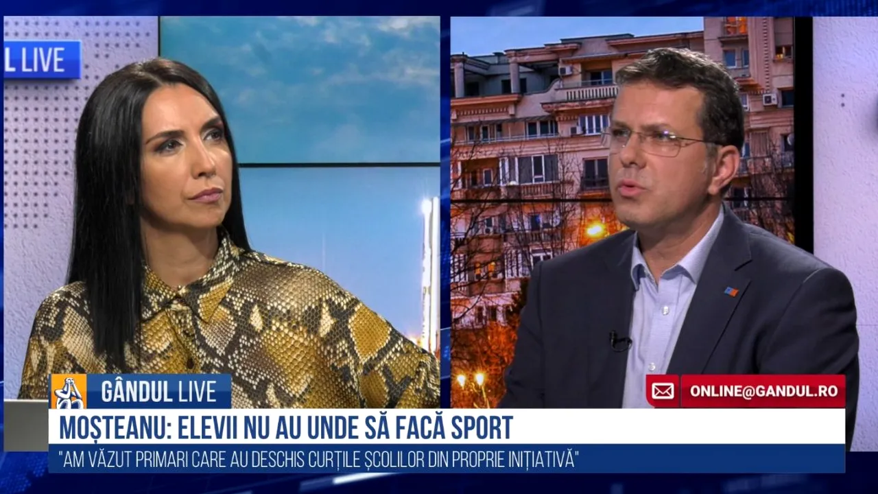 GÂNDUL LIVE. Ionuț Moșteanu, proiect de lege pentru deschiderea curților școlilor: „O obsesie veche de a mea. Copiii trebuie să facă sport. Eu joc baschet de 15 ani”
