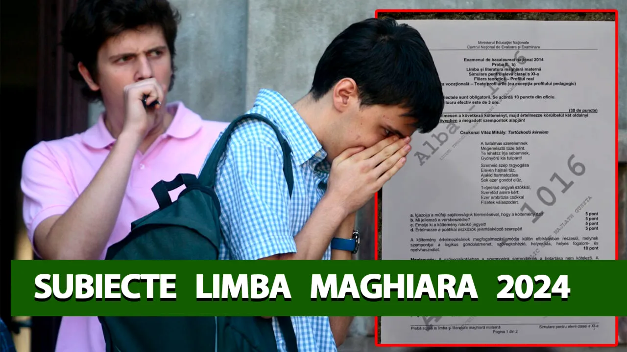 BACALAUREAT 2024 | Ce a picat la limba și literatura maternă. Subiectul care a dat bătăi de cap la limba maghiară