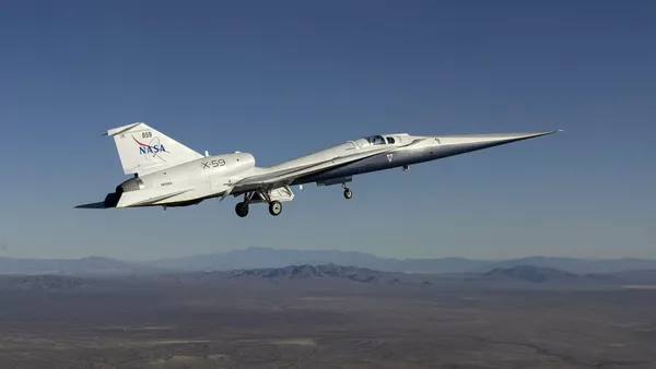 Avionul experimental X-59 al NASA a depășit pentru prima dată viteza sunetului