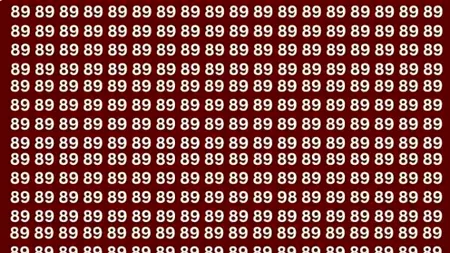 Iluzie optică. Tu poți găsi numărul 98 în 5 secunde?
