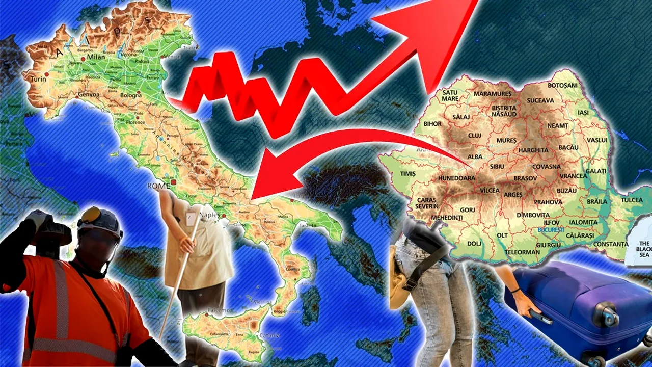 Peste 1,1 milioane de persoane au plecat din România să lucreze în Italia. 15% dintre angajații români trăiesc acolo