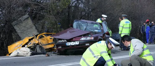 ACCIDENT ÎN LANȚ în Harghita. Două persoane au murit, iar alte patru au fost rănite. 12 autovehicule implicate 