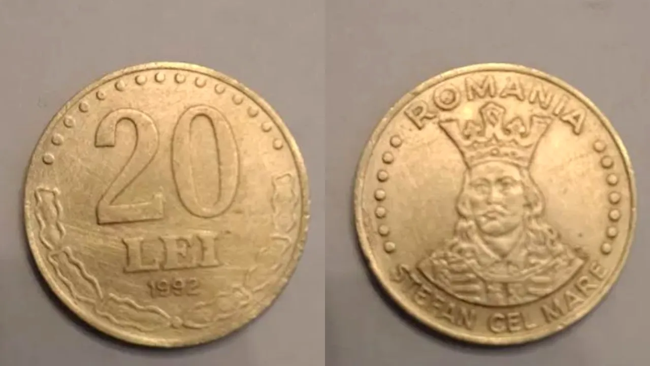 Prețul ireal cerut pentru o monedă de 20 de lei din 1992, acum, în 2025
