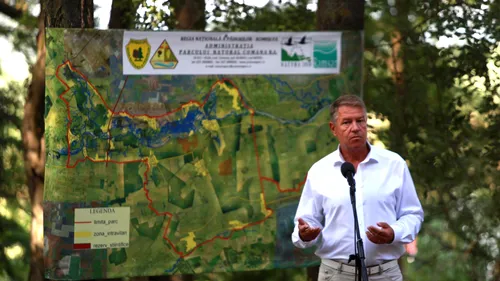 Klaus Iohannis, în vizită la Parcul Natural Comana: Trebuie să conştientizăm importanţa acţiunilor care vin să combată schimbările climatice – FOTO