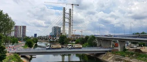 Unul dintre cele mai mari poduri din Capitală a fost finalizat! G. Firea: „Sâmbătă se deschide circulația pe Podul Ciurel”