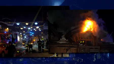 Incendiu puternic în staţiunea de schi Courchevel din Franța: peste 270 de persoane au fost evacuate
