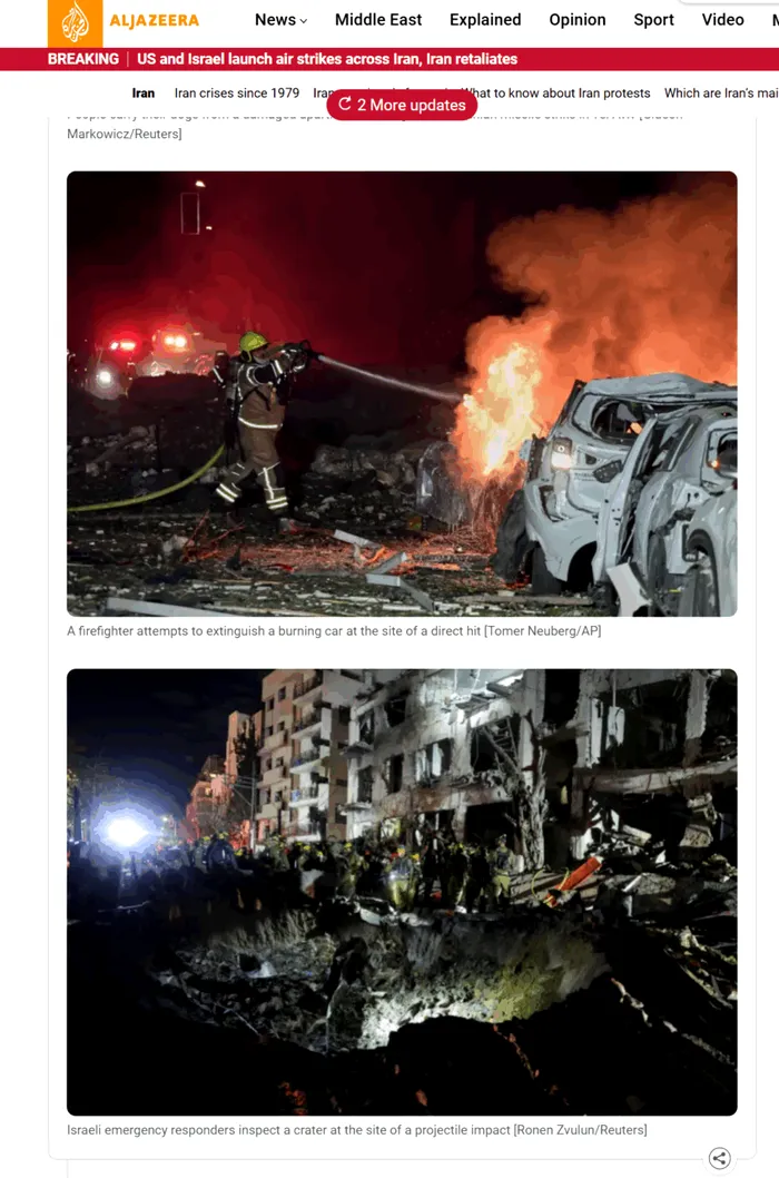 Poza pentru articolul 🚨 Primele imagini cu atacurile iraniene din Israel: Cum sunt respinse rachetele iraniene din Tel Aviv și Haifa. Bilanț: 1 mort/ între 22 și 89 de răniți