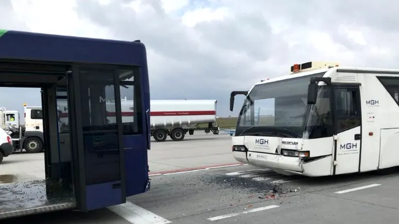 Mai multe persoane au fost rănite după ce două autobuze s-au ciocnit la aeroportul din Budapesta. Anunțul MAE despre românii implicați în incident