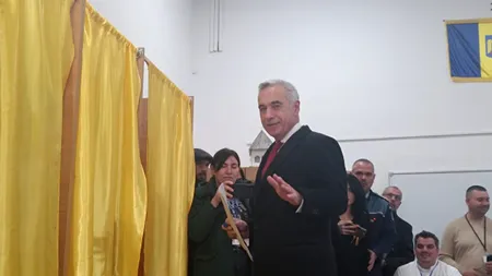 Câștigătorul primului tur al prezidențialelor, Călin GEORGESCU, a votat în Mogoșoaia. „Am votat pentru pace, nu pentru război”
