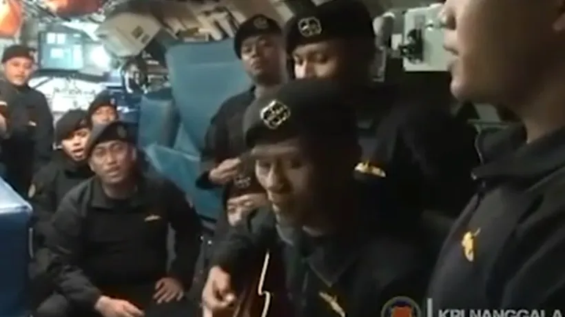 Ultimele imagini din submarinul scufundat în Bali: Membrii echipajului cântau „Sampai Jumpa” sau cântecul de „La revedere” - VIDEO