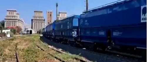 VIDEO | Primele trenuri cu cereale din Ucraina au ajuns în Portul Constanța. Calea ferată a fost modernizată