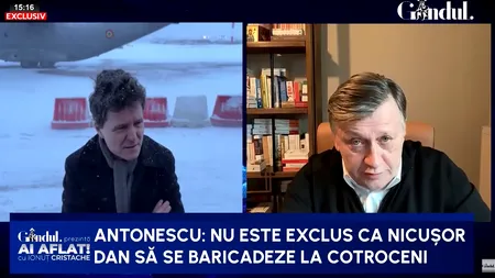Crin Antonescu dă de pământ cu pregătirea politică a lui Nicușor Dan: „Nu are nicio idee despre anvergura funcției prezidențiale”