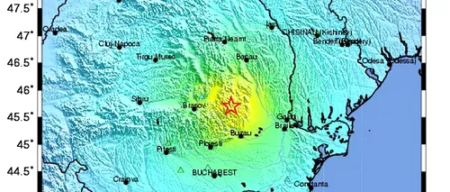 Trei cutremure, înregistrate în zona Vrancea în 24 de ore