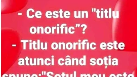 Bancul de vineri | Ce este un „titlu onorific”?