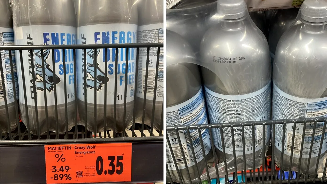 Ce conține, de fapt, băutura energizantă CRAZY WOLF, care costă doar 35 de bani în Kaufland România